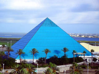 Aquarium Pyramid At The Moody Gardens Aquarium In Galveston