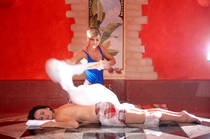Die Hamam-Seifenschaummassage im Wellnessbereich © Bäderbetriebsgesellschaft Oldenburg mbH